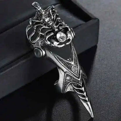 Dragon Eagle Skull Joint Knuckle Full Finger Claw Ring - Pedlar's Attic