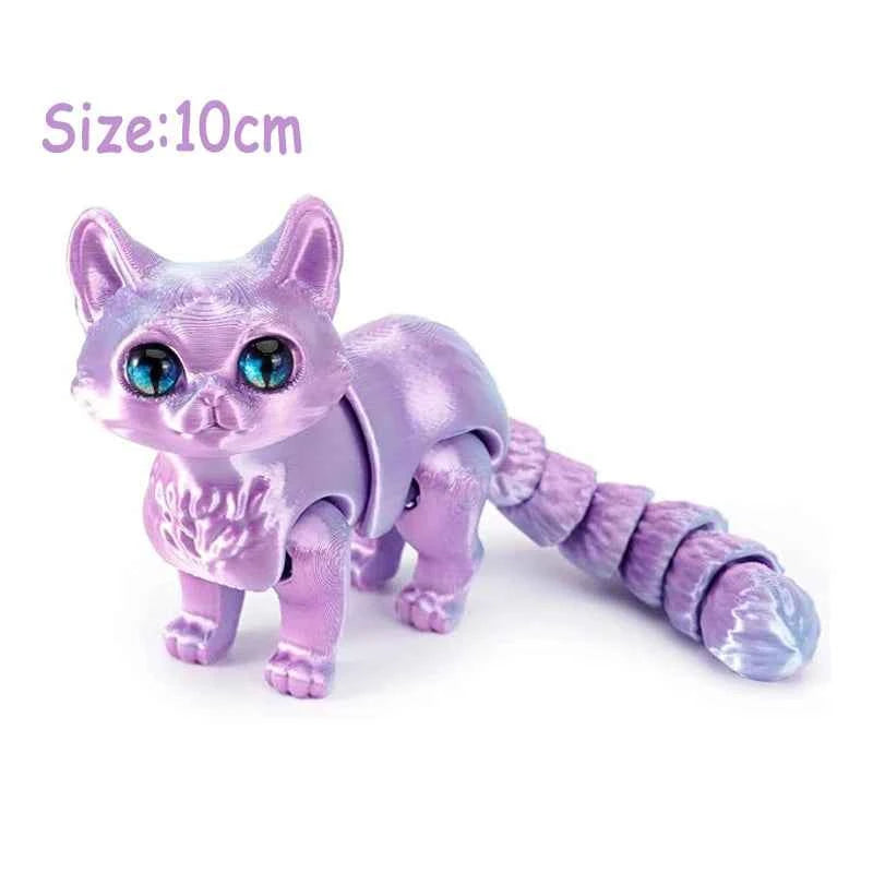 3D Printed Animals Toy Multi-joint Movable Dinosaur Snake Fidget Toy Adults Autism Stress Relief Toys Desktable Decor Kids Gift