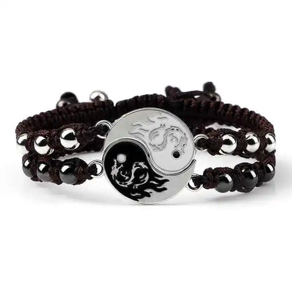 2Pcs/set Dragon Tai Chi Gossip Braided Bracelets lots of styles - Pedlar's Attic