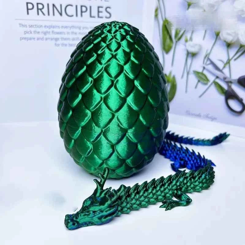 3D Printed Dragon with Egg - Pedlar's Attic