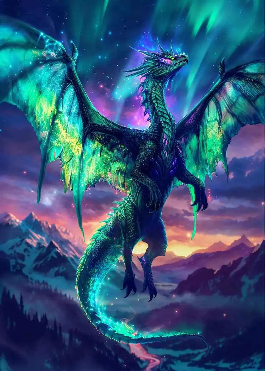 Fantasy Dragon Mythical Animal Posters and Prints