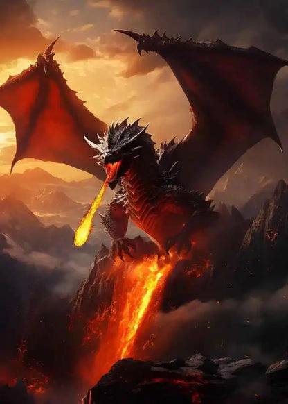 Fantasy Dragon Mythical Animal Posters and Prints - Pedlar's Attic