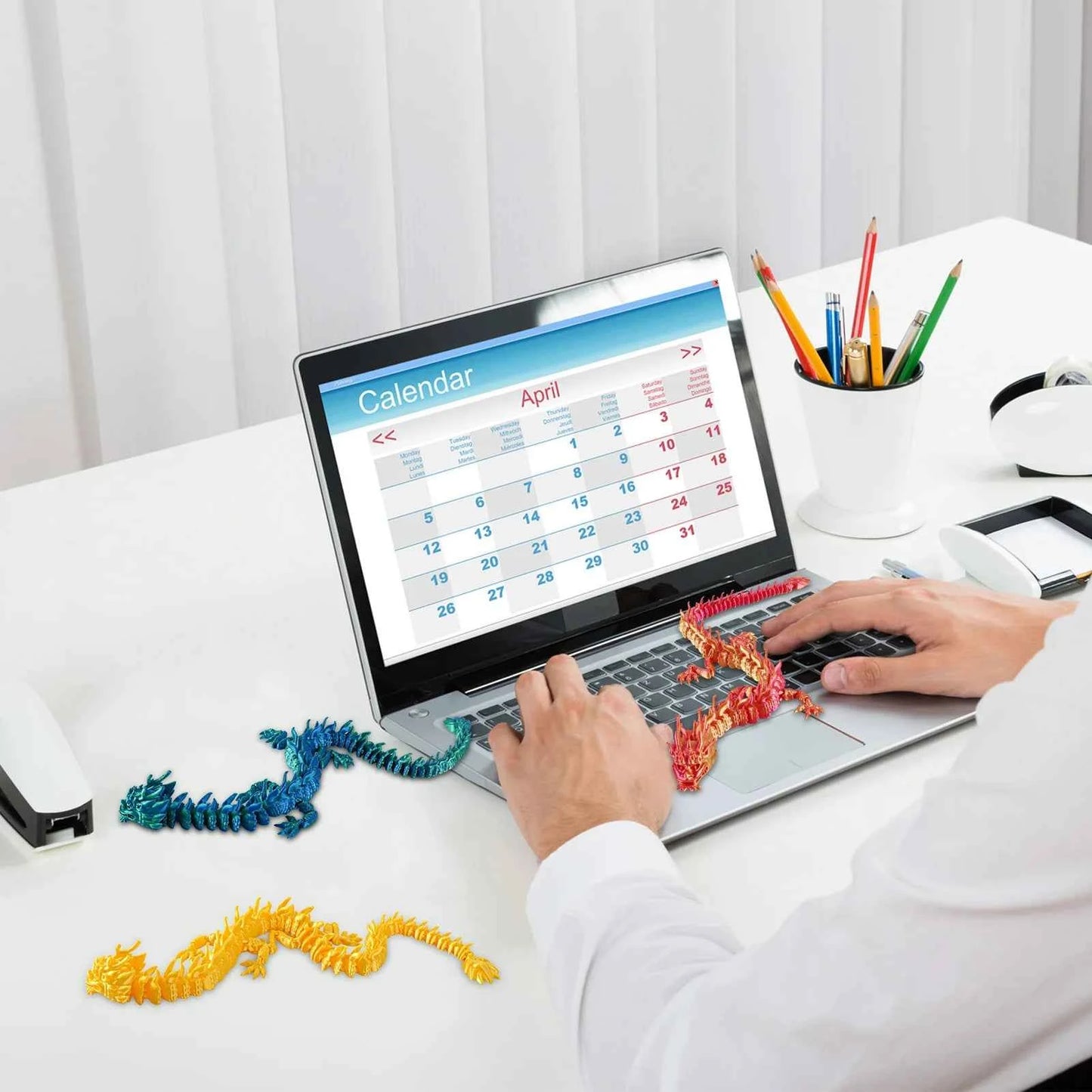 3D Printed Dragon Model 30.7cm- - Pedlar's Attic