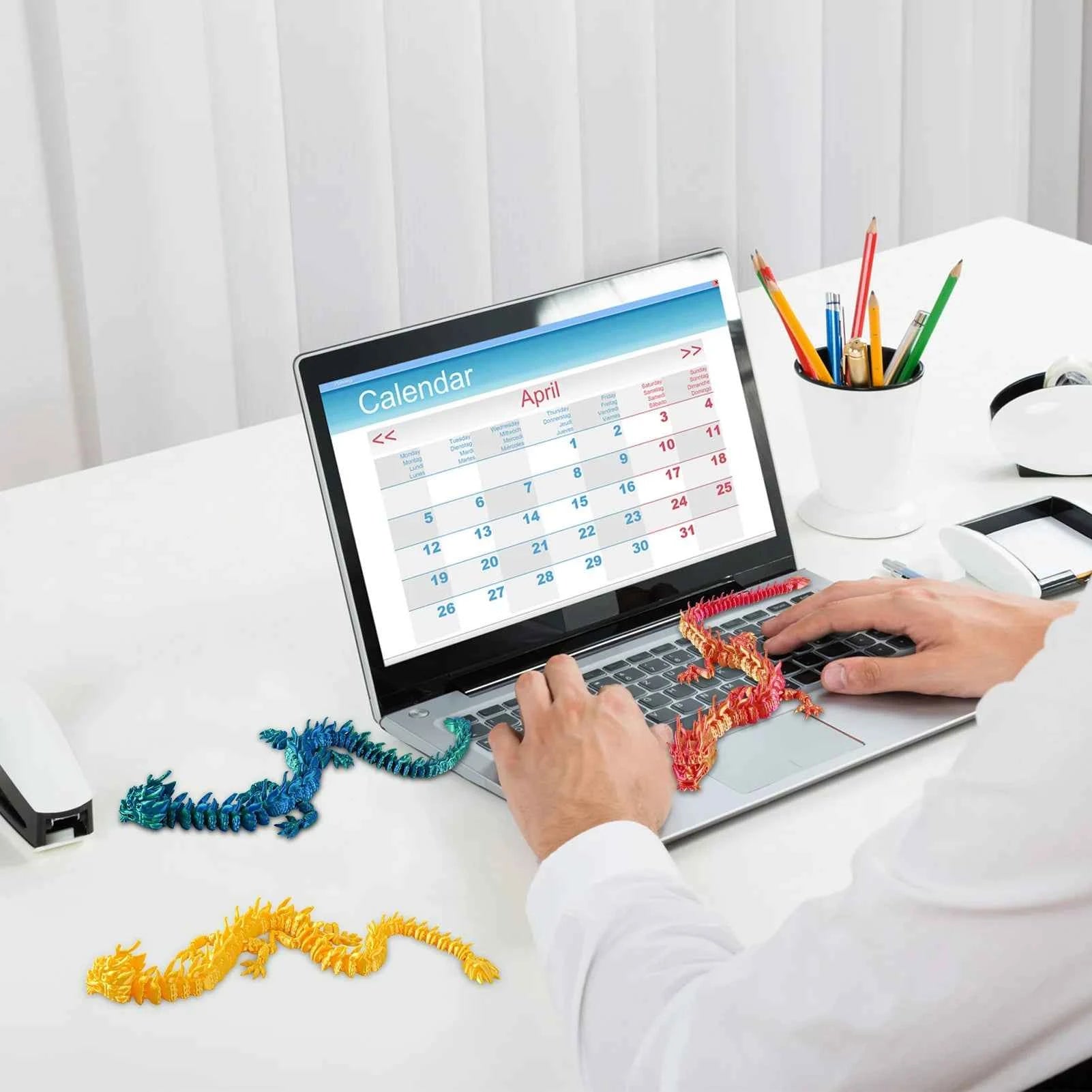 3D Printed Dragon Model 30.7cm- - Pedlar's Attic