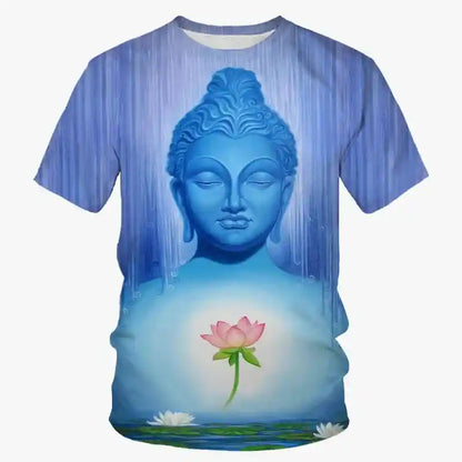 The Awakened One – Gautama Buddha Face 3D Print Tee