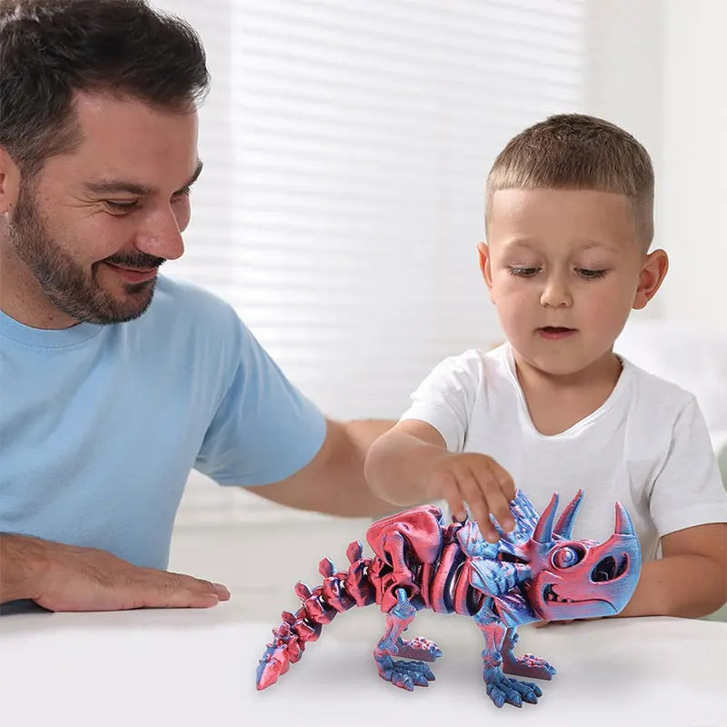 3D Printed Dragon Dinosaur Model Joints Can Move Freely Desktop Craft Ornament Gifts for Kids For Landscaping Decoration