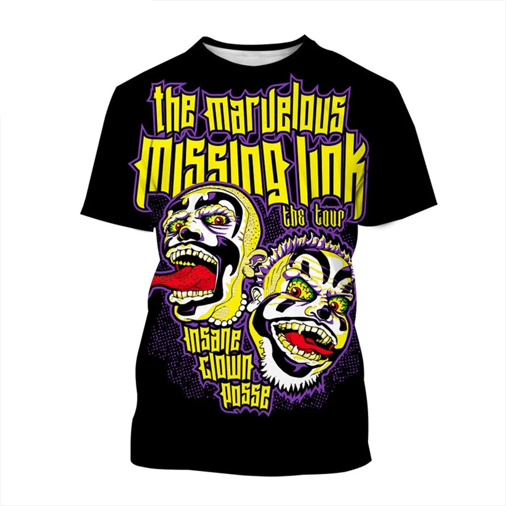 Face Paint — Crazy Clown 3D Graphic Tee