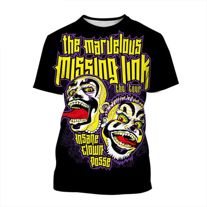 Face Paint — Crazy Clown 3D Graphic Tee
