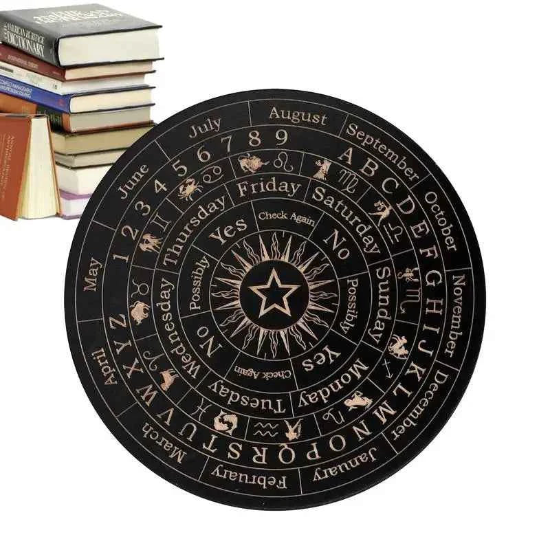 Ouija Spirit Board Wooden Decorative Message Planchette Boards With Letters Spirit Decorations Ouija Board Game For Themed