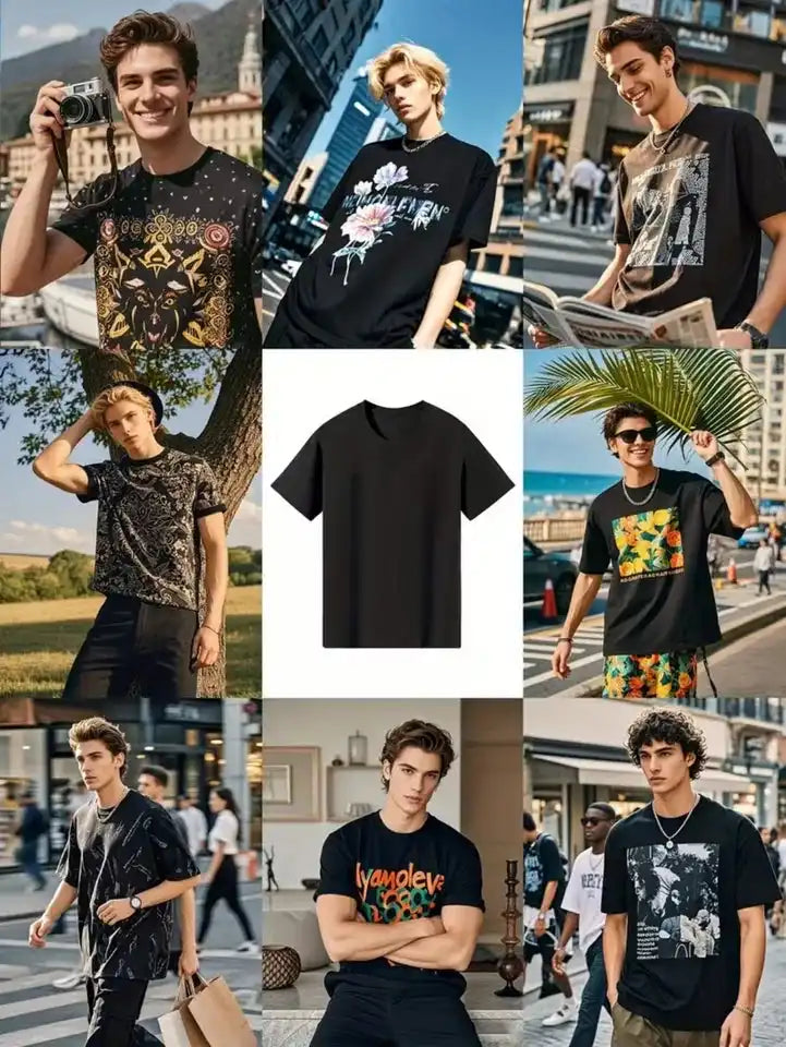 Struck by the Strange — Men's Retro Skull & Lightning Graphic Tee