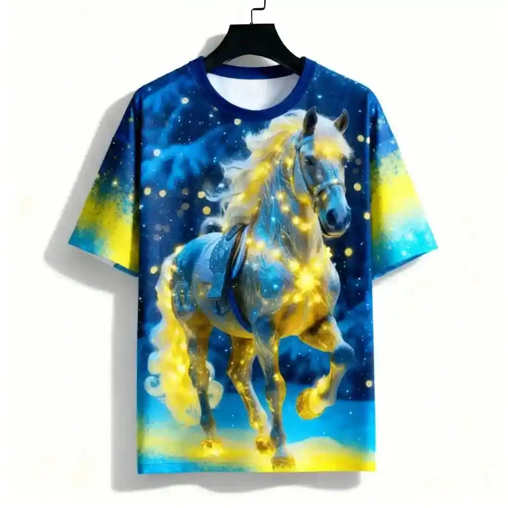 Wild Spirit – Horse 3D Print Unisex Tee