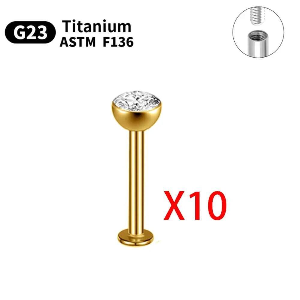 Titanium Piercings Labret Stud Lip Nose Eyebrow piercing kit