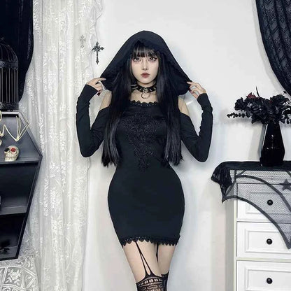 AltGoth Cyber Punk Mall Gothic Dress - Pedlar's Attic