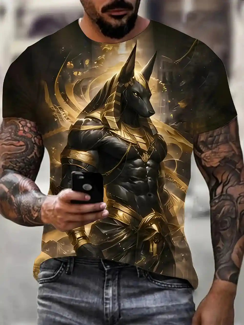 Men's Egyptian Anubis T-Shirt - Pedlar's Attic