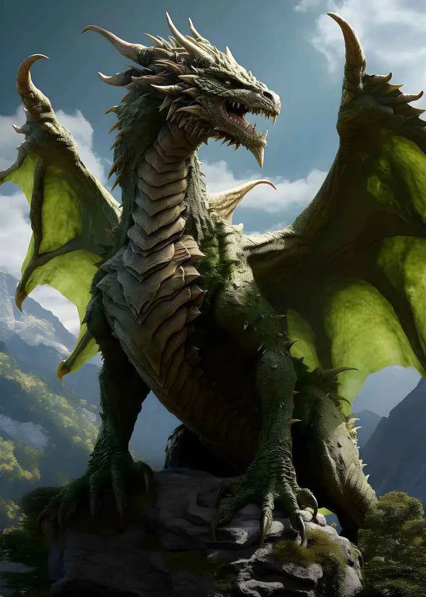 Fantasy Dragon Mythical Animal Posters and Prints
