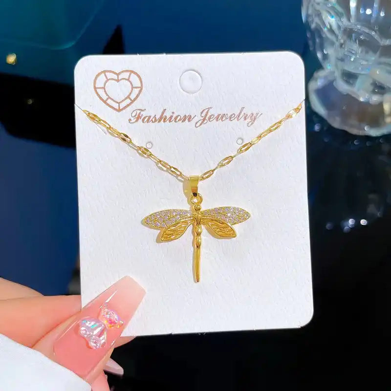 Wings of the Wandering Soul — Dragonfly Pendant Necklace