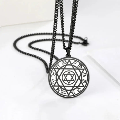 The Observatory Seal — Solomon Star & Zodiac Constellation Necklace