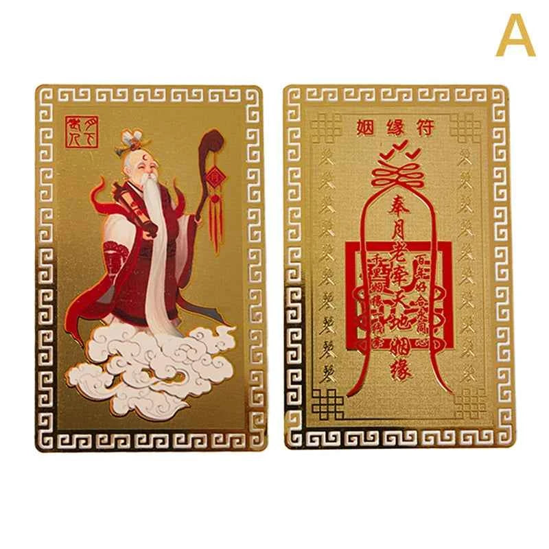 Collection Tibetan Buddhism Exquisite Copper Card Amulet Thangka Fortune Card Buddha Safe And Good Luck Card Gift