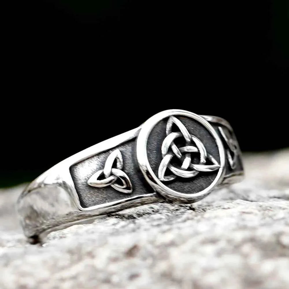 Wiccan Cross Celtics Knot Women Rings