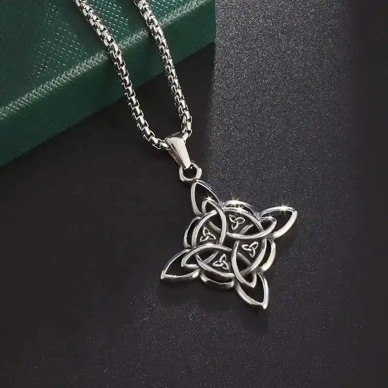The Odin Quad — Celtic Norse Statement Necklace