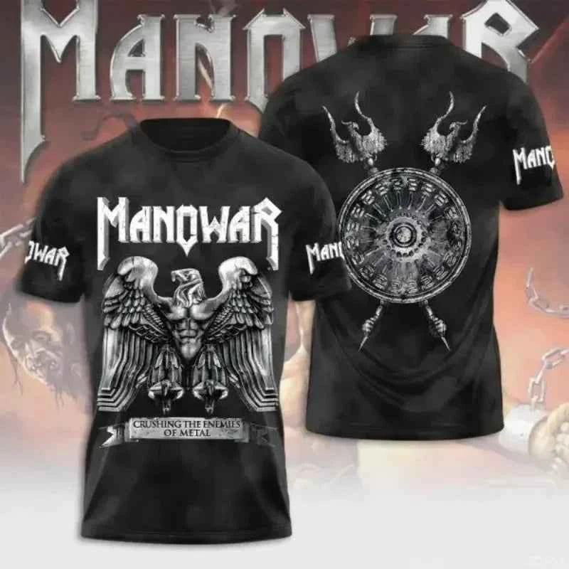 Manowar Band 3D Print T-shirt