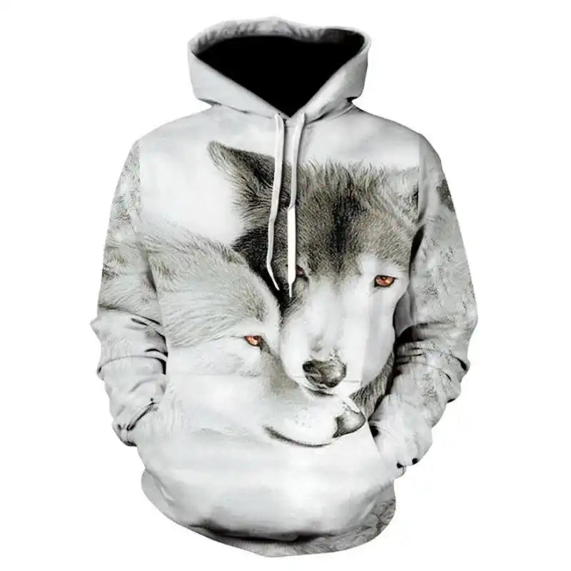 The Wolf Doesn't Explain Itself — 3D Wolf Oversized Hoodie