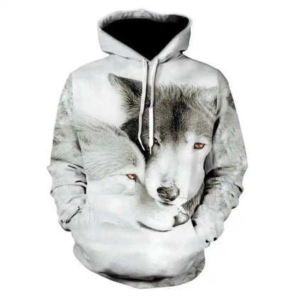 The Wolf Doesn't Explain Itself — 3D Wolf Oversized Hoodie