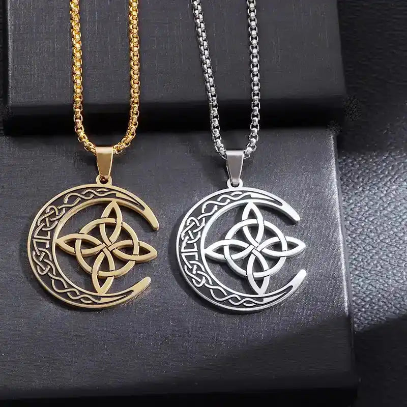 The Moon Knot Collection — Celtic Irish Witch Amulet Necklaces