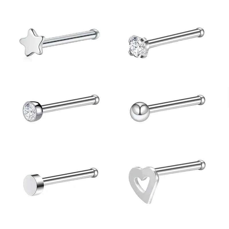 Nose Septum Piercing Studs Set