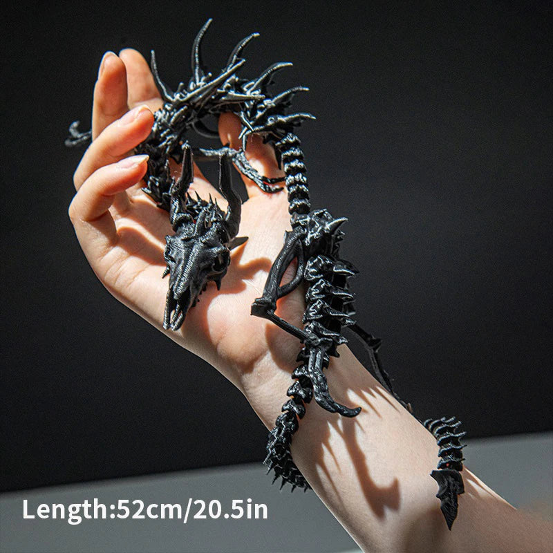 3D Printing Dragon Skeleton Model  Creative Joints Movable Desktop Craft Ornament Toys Home Decorations Gifts