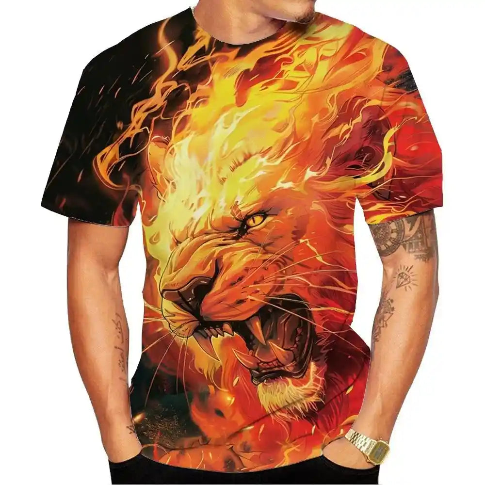 The Lion's Claim — 3D HD Print T-Shirt