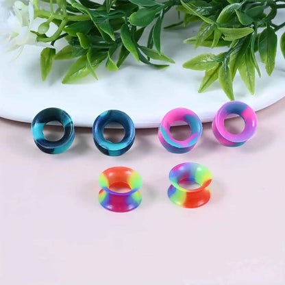 ColorPop Gradient Silicone Ear Plugs - 1/3 Pairs for Ultimate Comfort & Style - Pedlar's Attic
