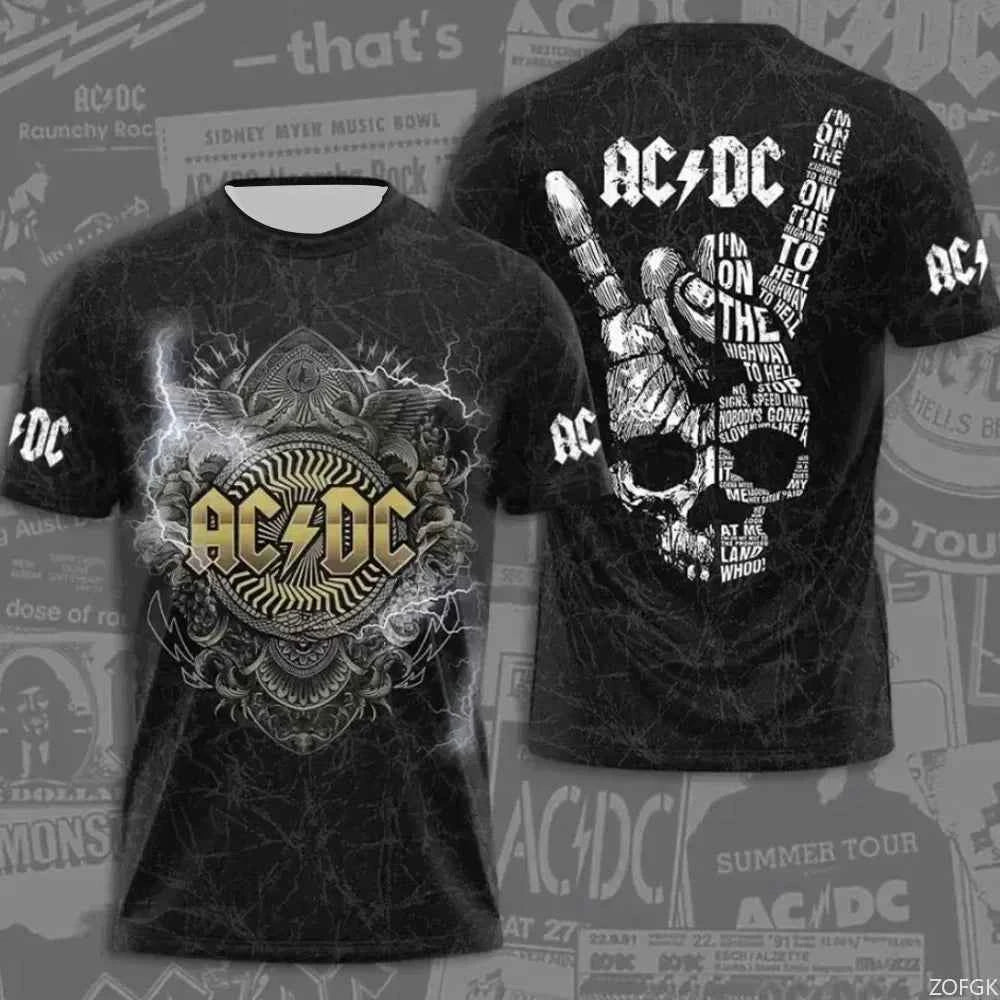 AC DC Men's Rock Band T-shirt HUGE VARIETY