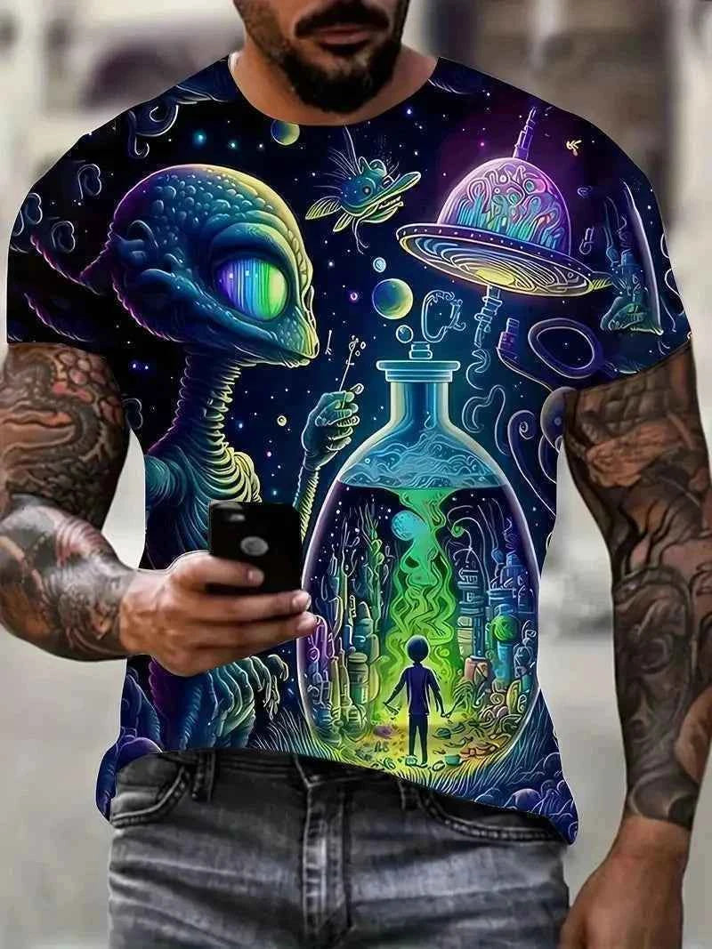 3D Printed Men's T Shirt Horror 3