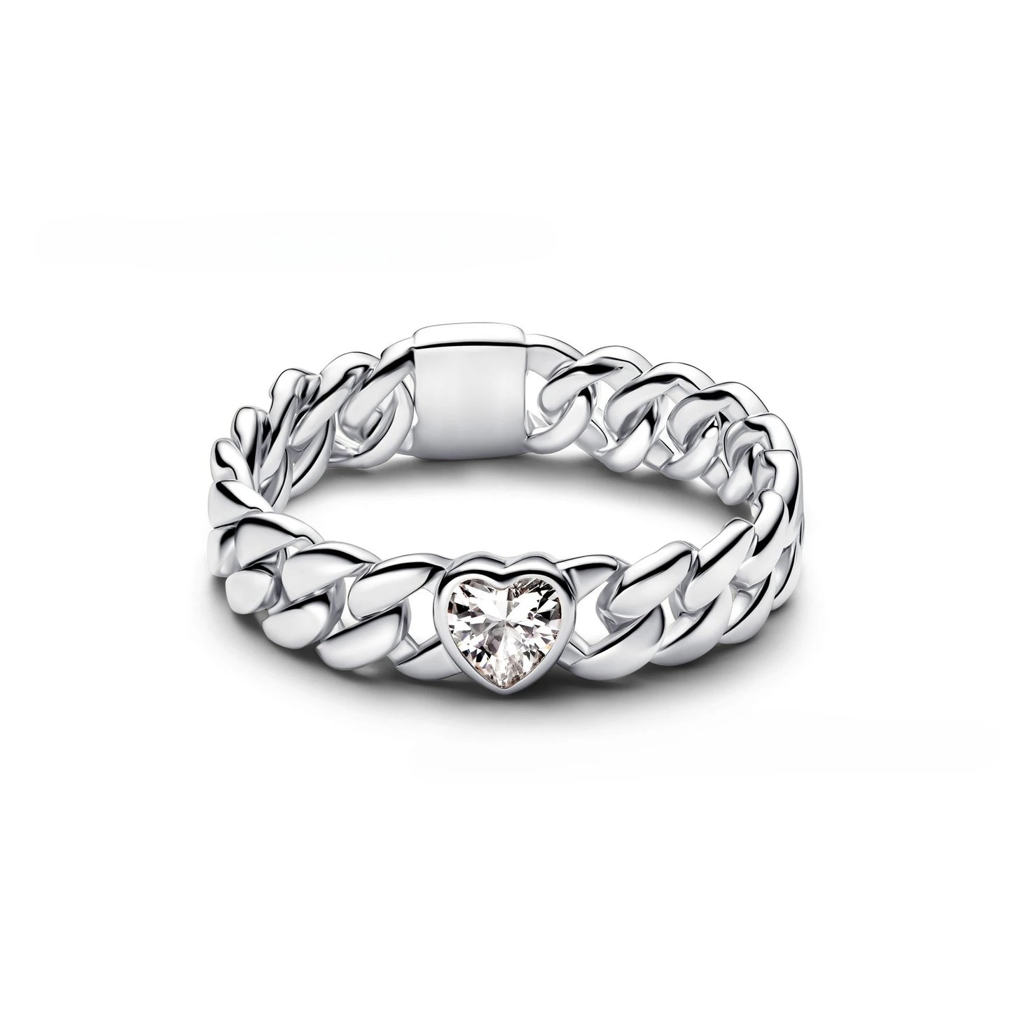 Aether-Reach Ring — 925 Sterling Silver Heart & Butterfly