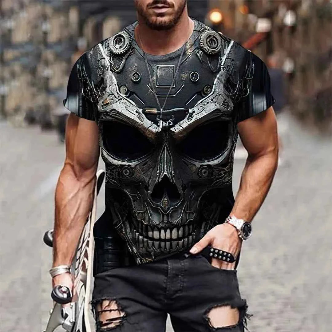 awesome, skull Men's T-shirt 4