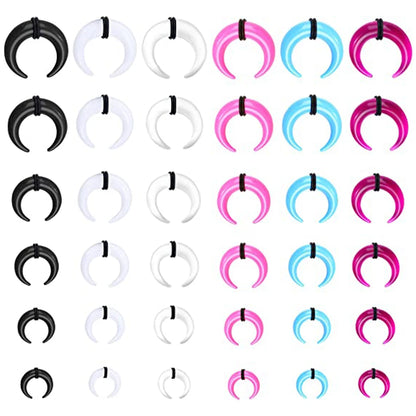 The Crescent Riot — Acrylic Taper Body Jewellery Sets