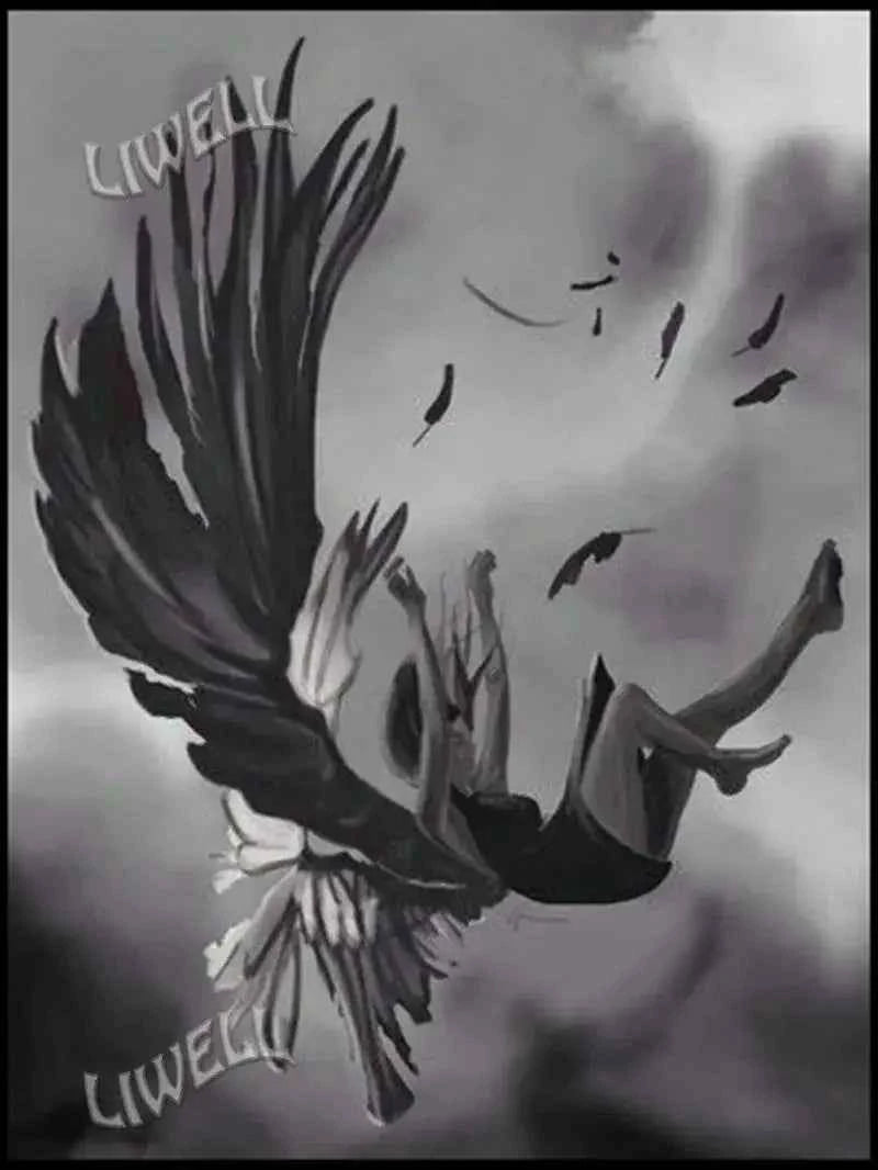 Victoria Style Skull Banquet Fallen Angels Dark Fantasy Art