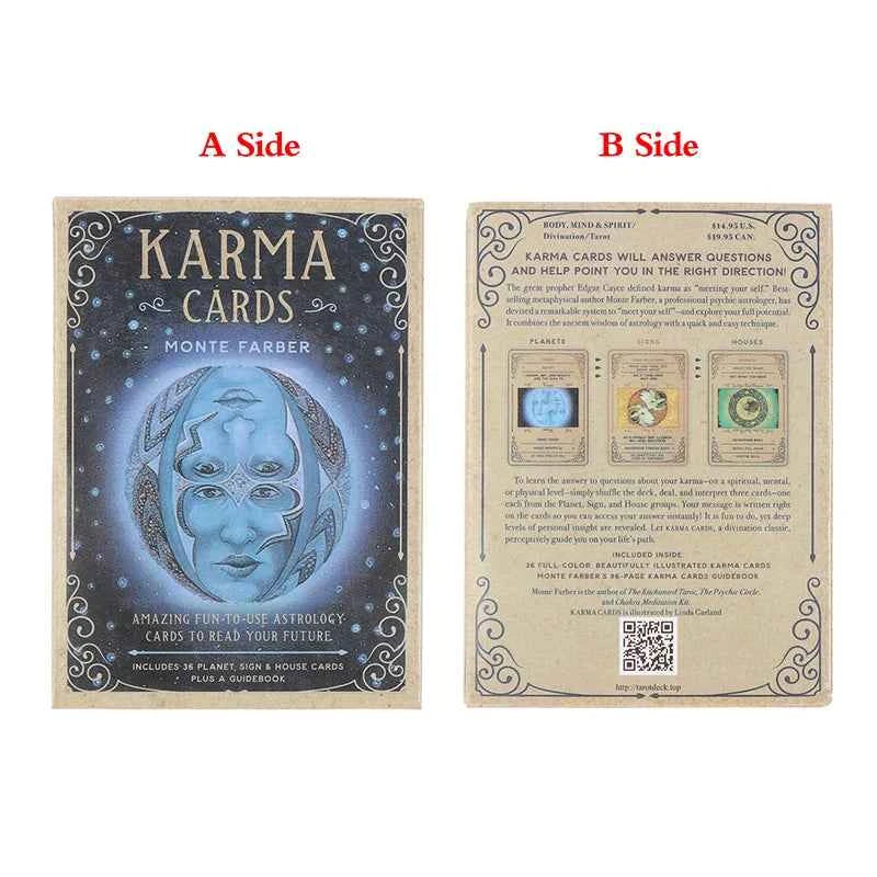 Karma Oracle Tarot Cards Toy  Family Party Leisure Table Game Play Card Fortune Prophecy Telling Divination