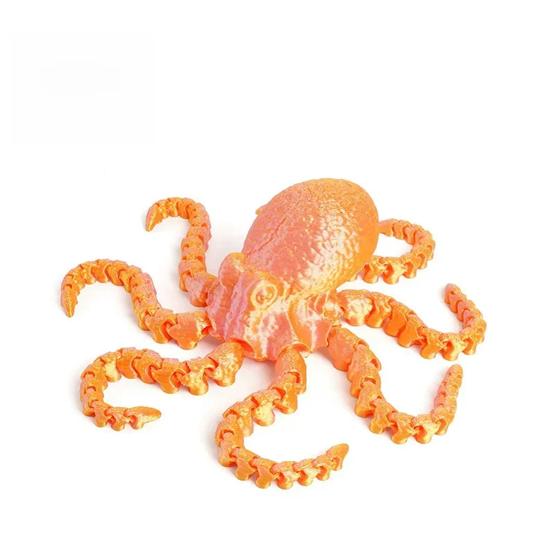 3D Printed Octopus Ornament Creative Animal Landscape Decorations Simulated Octopus Desktop Home Model Party Children's Gift