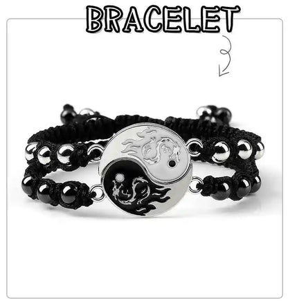 2Pcs/set Dragon Tai Chi Gossip Braided Bracelets lots of styles - Pedlar's Attic