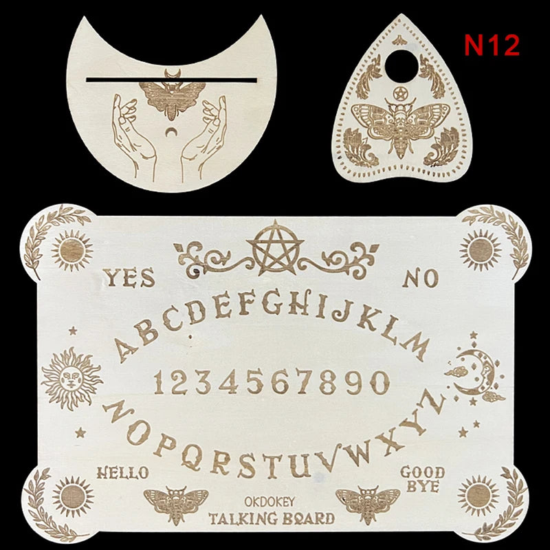 The Aether-Reach Divination Board — Engraved Wooden Pendulum Board