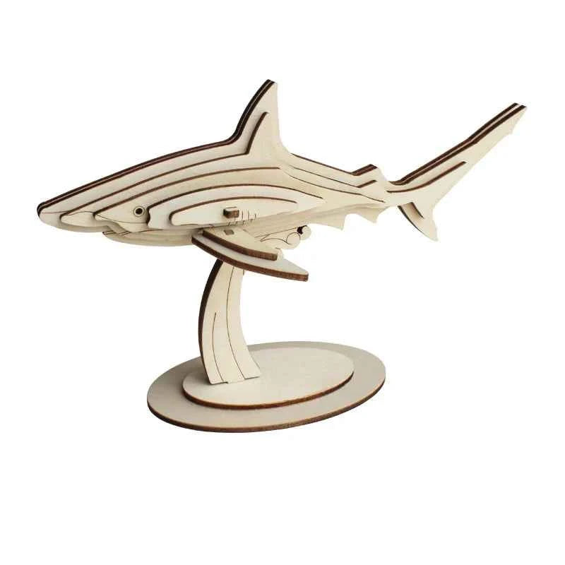 DIY 3D Wooden Puzzle Model Animal Montessori Toys for Children Crafts Dachshund Skeleton Assembly Gift Set for Kids Adults Teens