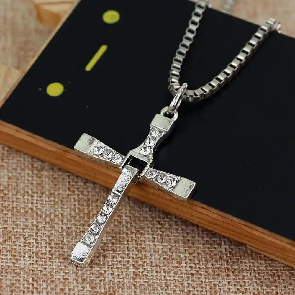 Cross Necklace Titanium Steel - Pedlar's Attic