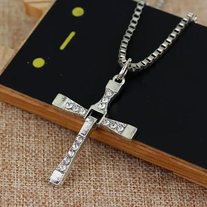 Cross Necklace Titanium Steel - Pedlar's Attic