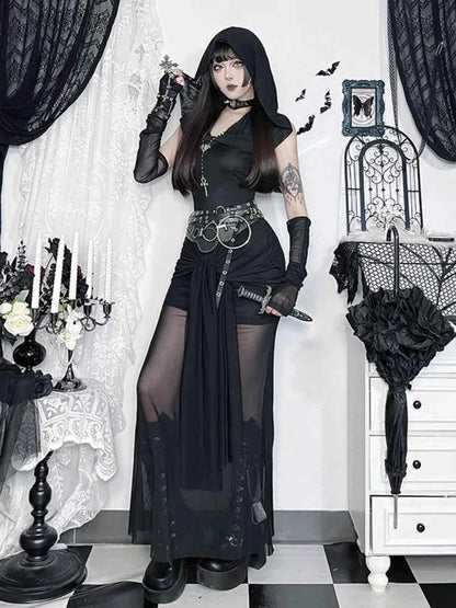 AltGoth Harajuku Dark Goth Dress - Pedlar's Attic