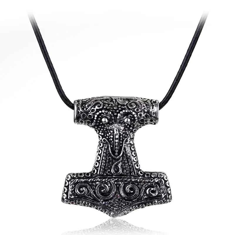 Norse Vikings Thor's Hammer Mjolnir Scandinavian Rune Amulet