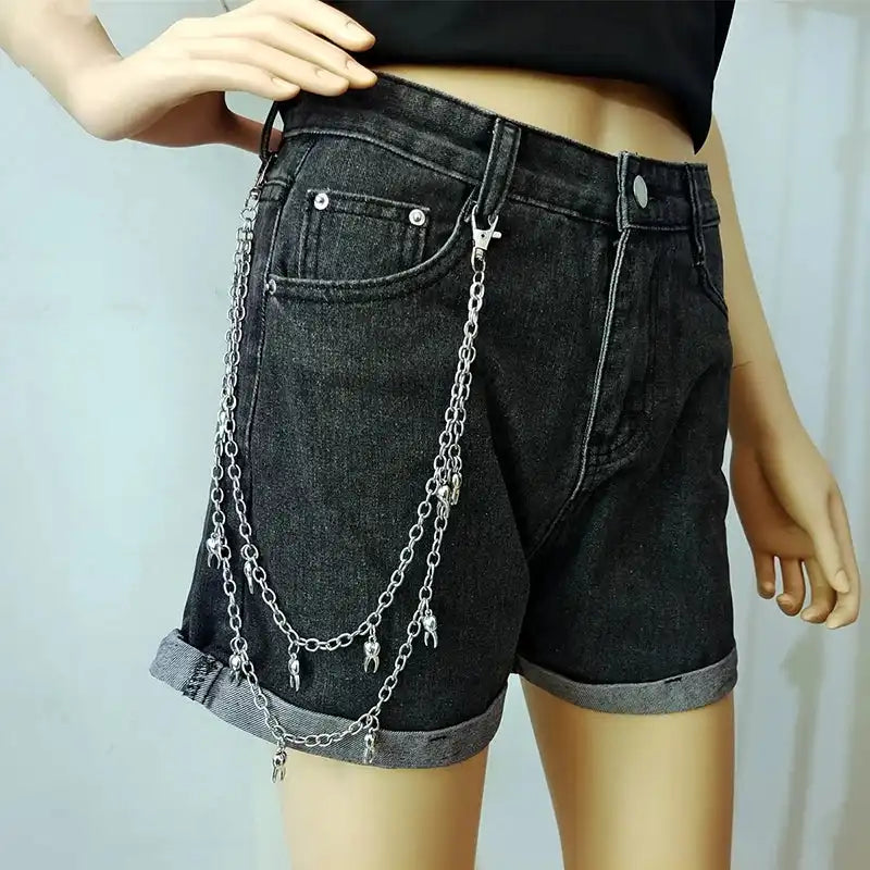 The Chain Between the Loops — Gothic Punk Belt Loop Wallet Chain