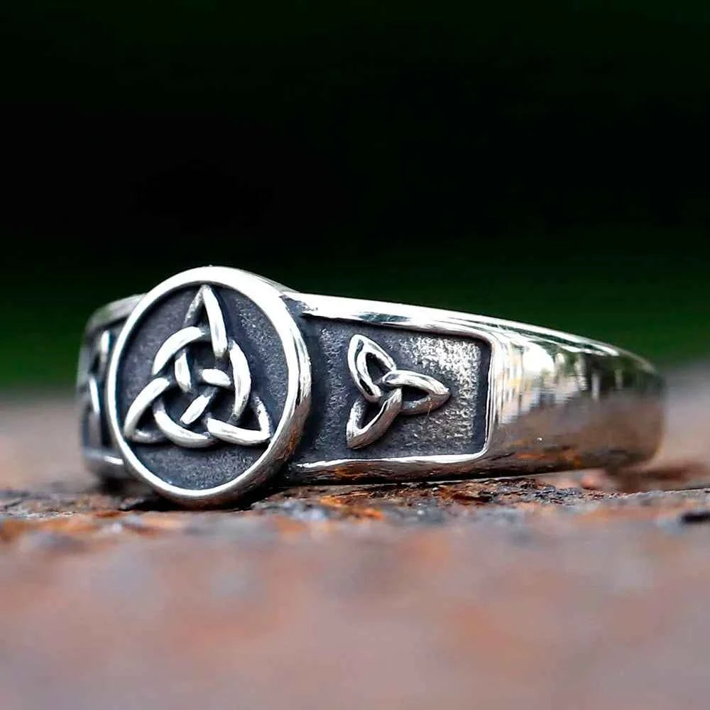 Wiccan Cross Celtics Knot Women Rings