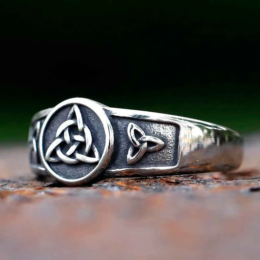 Wiccan Cross Celtics Knot Women Rings
